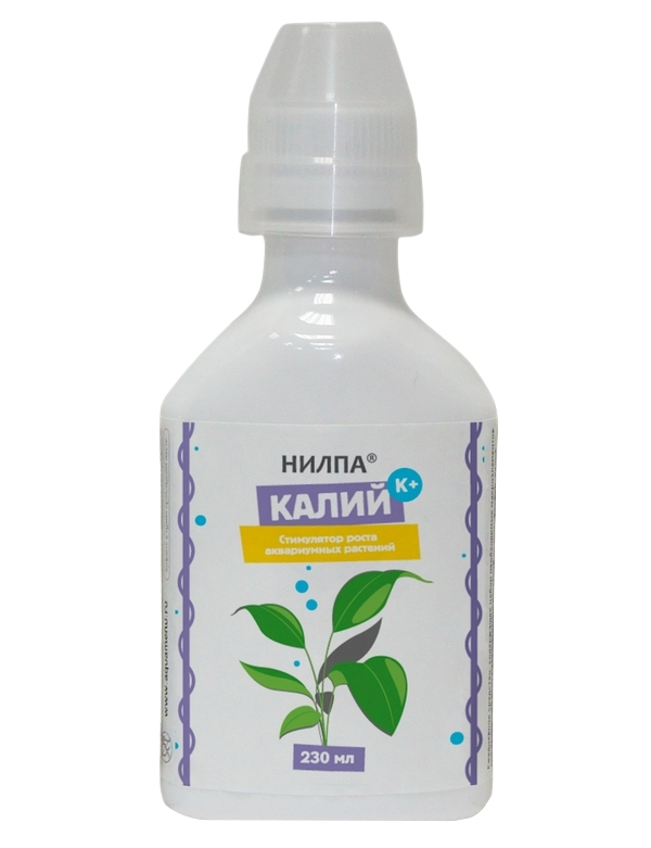 

Стимулятор НИЛПА Калий для роста аквариумных растений, 230 мл, Удобрение для растений Нилпа Калий 230мл