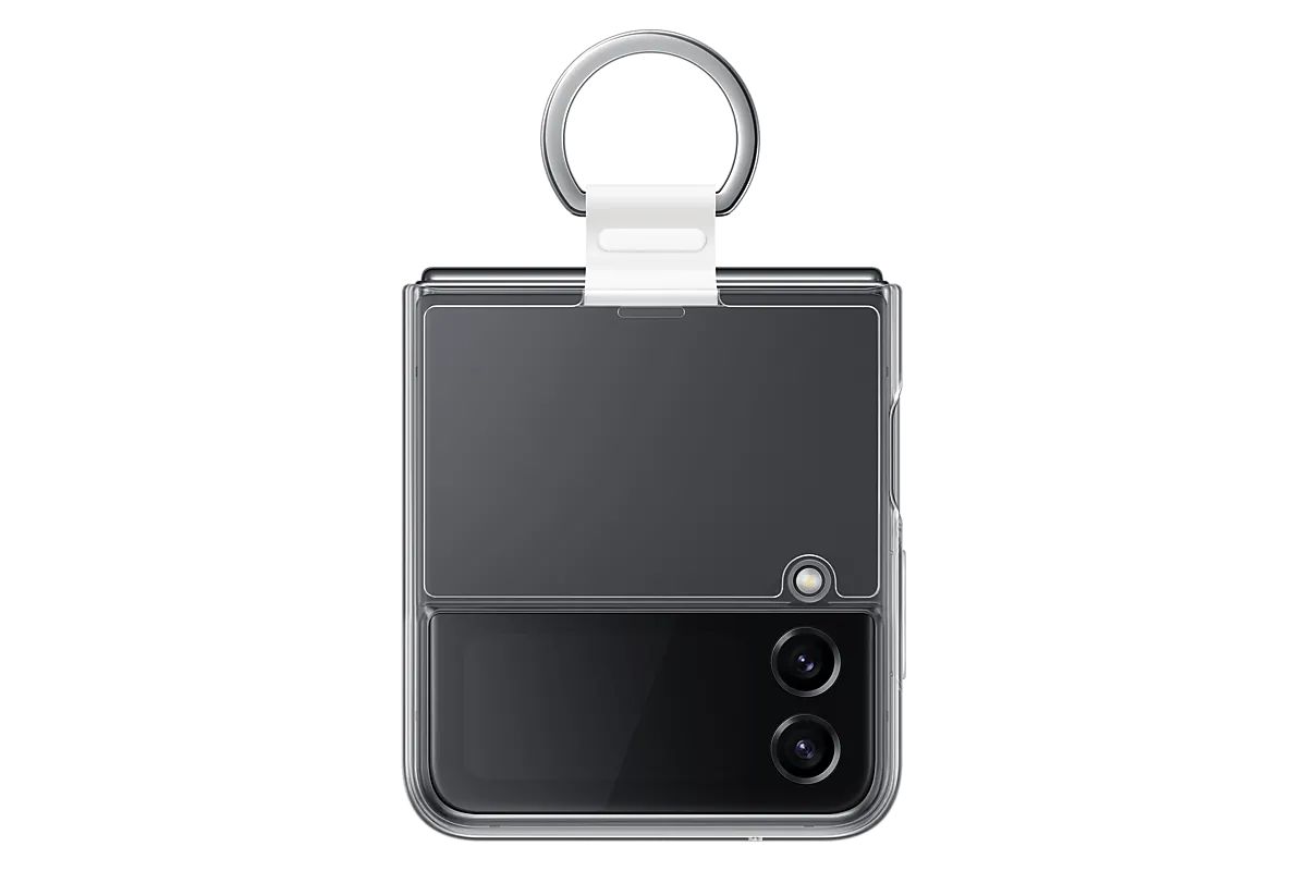 

Чехол Samsung Clear Cover с кольцом Z Flip4 EF-OF721CTEGRU, Прозрачный, EF-OF721CTEGRU