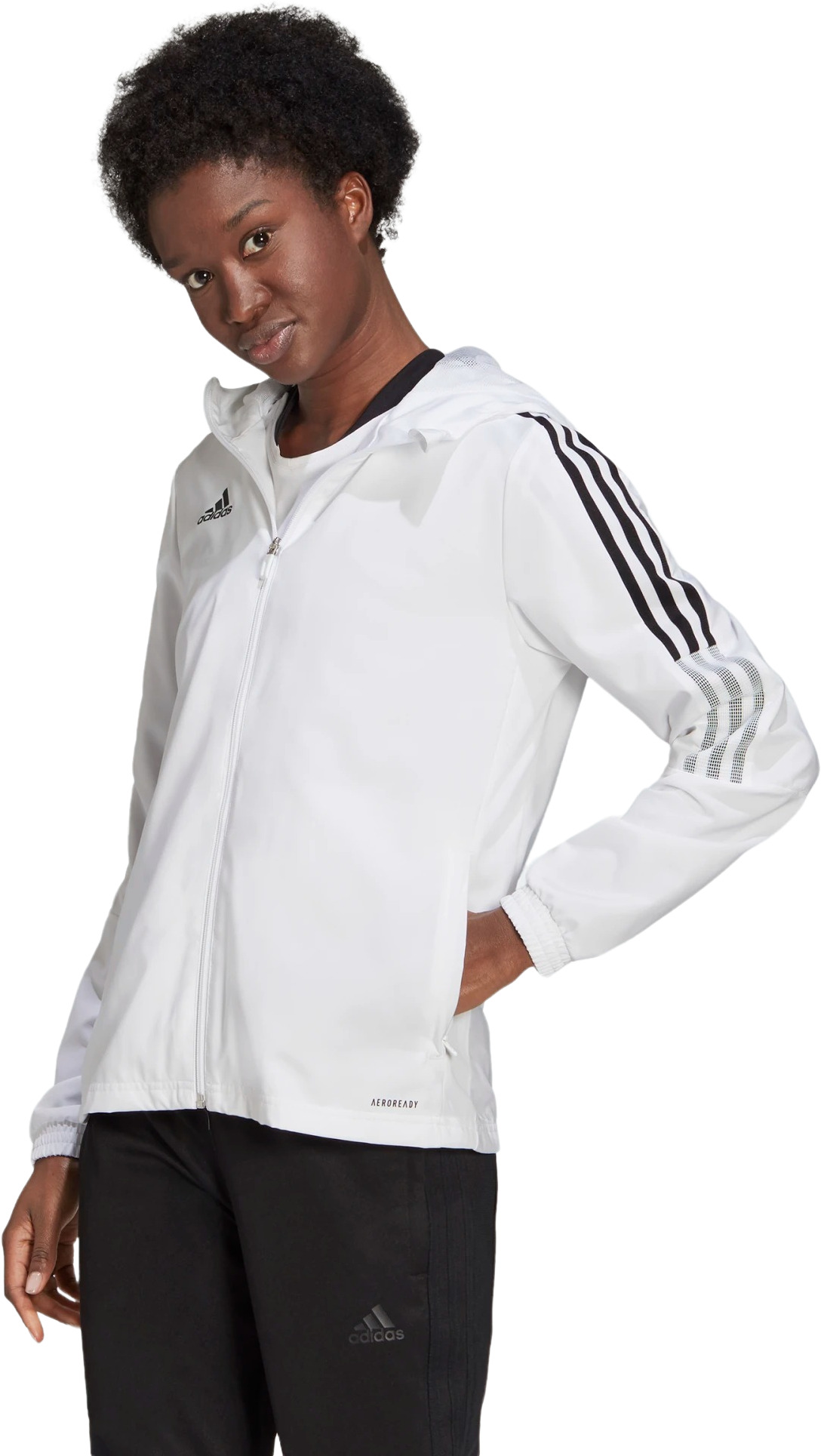 

Ветровка женская Adidas GP4970 белая S, GP4970