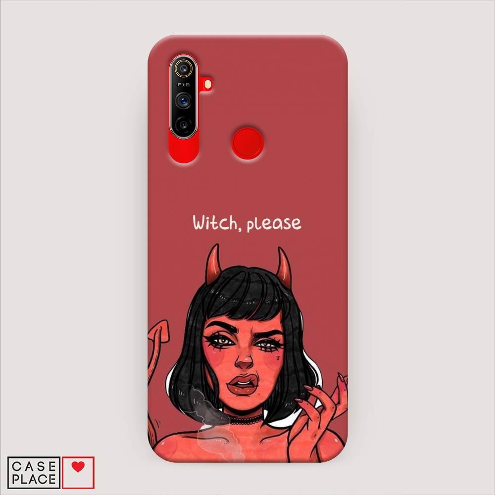 фото Пластиковый чехол "evil girl" на realme c3 awog