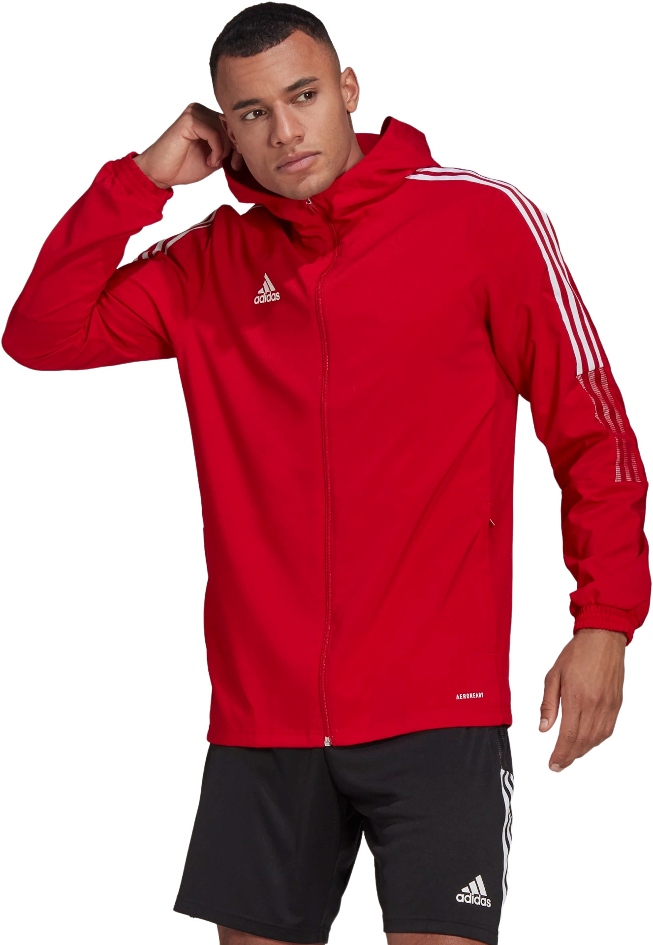 

Ветровка мужская Adidas GP4965 красная MT, GP4965