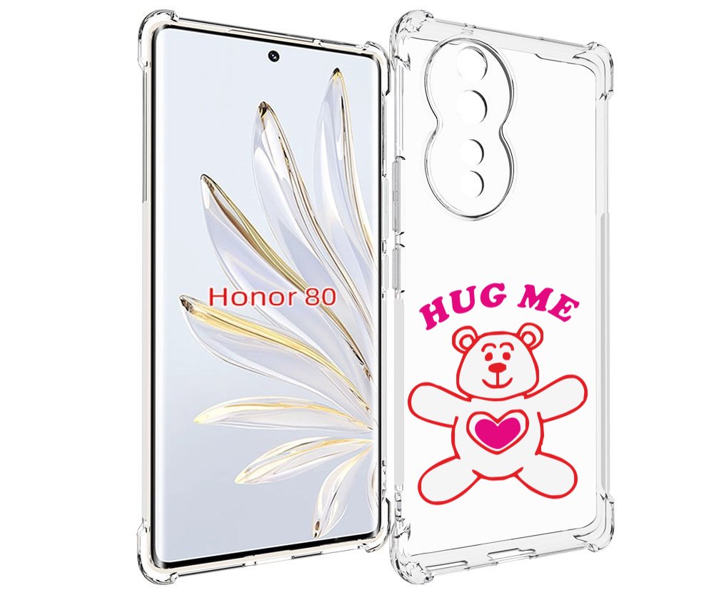 

Чехол MyPads 14 февраля обними меня для Honor 80, Прозрачный, Tocco