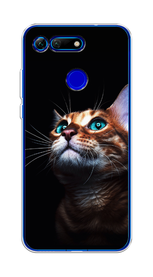 

Чехол Awog на Honor V20 (View 20) "Мечтательный кот", Коричневый, 67350-1