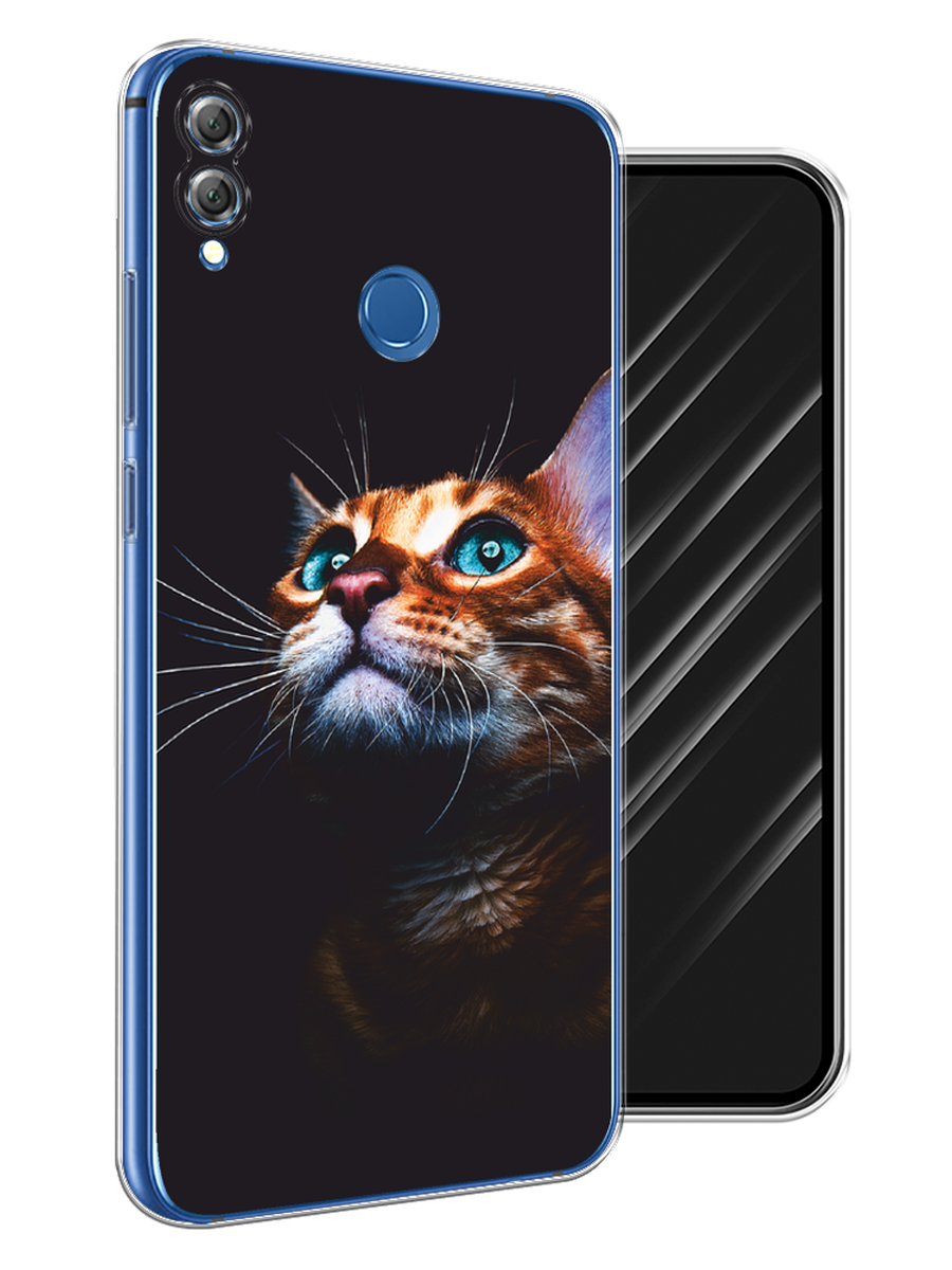 

Чехол Awog на Honor 8X "Мечтательный кот", Коричневый, 66750-1