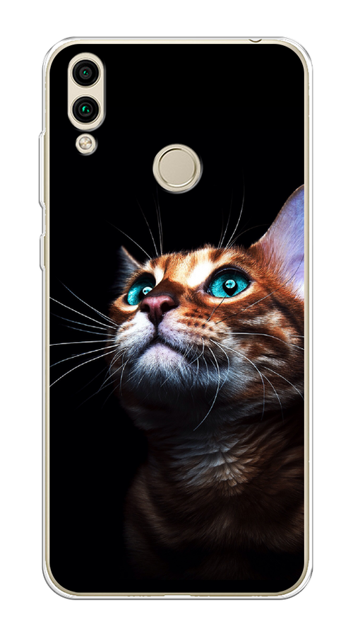

Чехол Awog на Honor 8C "Мечтательный кот", Коричневый, 67150-1