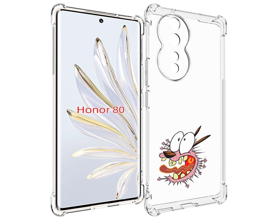 

Чехол MyPads испуганный бобик для Honor 80, Прозрачный, Tocco