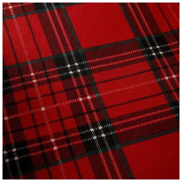 Простыня на резинке Ночь Нежна Кристмас (красн.) 70276-1 Поплин 160х200х20 полоса новая