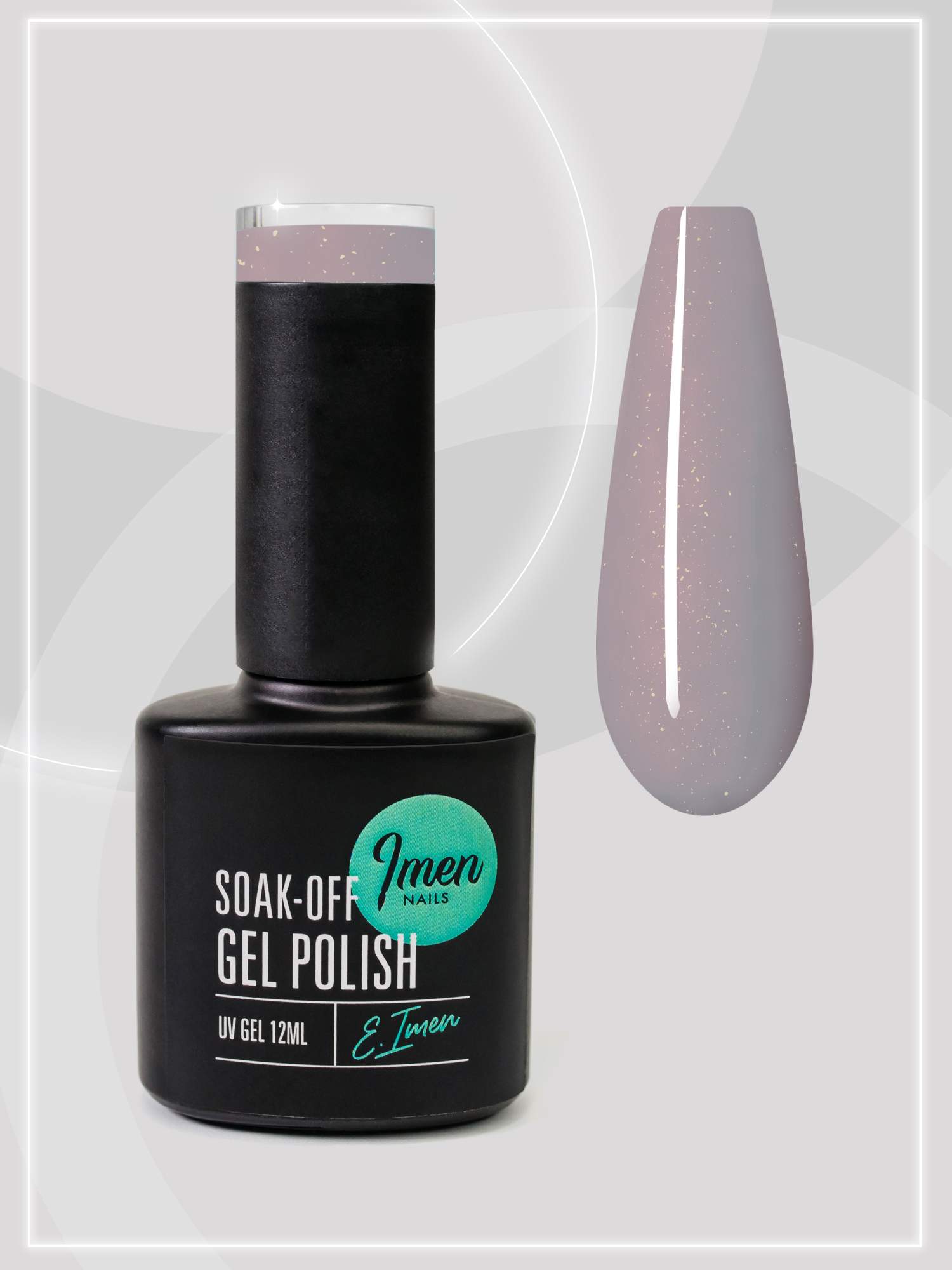 

Гель лак Имень с блестками светло-серо-фиолетовый, гель лак имень