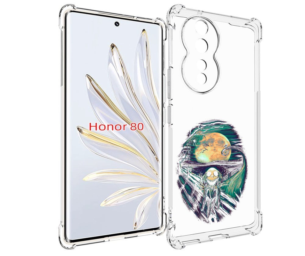 

Чехол MyPads зубастое существо абстракция для Honor 80, Прозрачный, Tocco