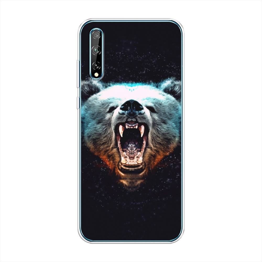 

Чехол Awog на Huawei Y8p "Медведь", Коричневый;голубой;черный, 6103450-2