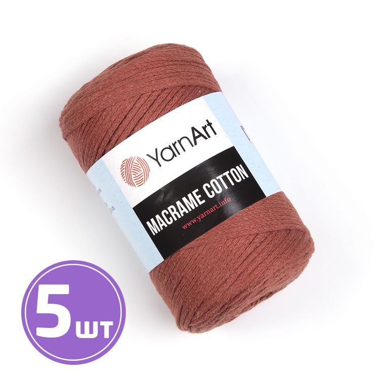 

Пряжа YarnArt Macrame Cotton 785 терракот 5 шт по 250 г, Коралловый