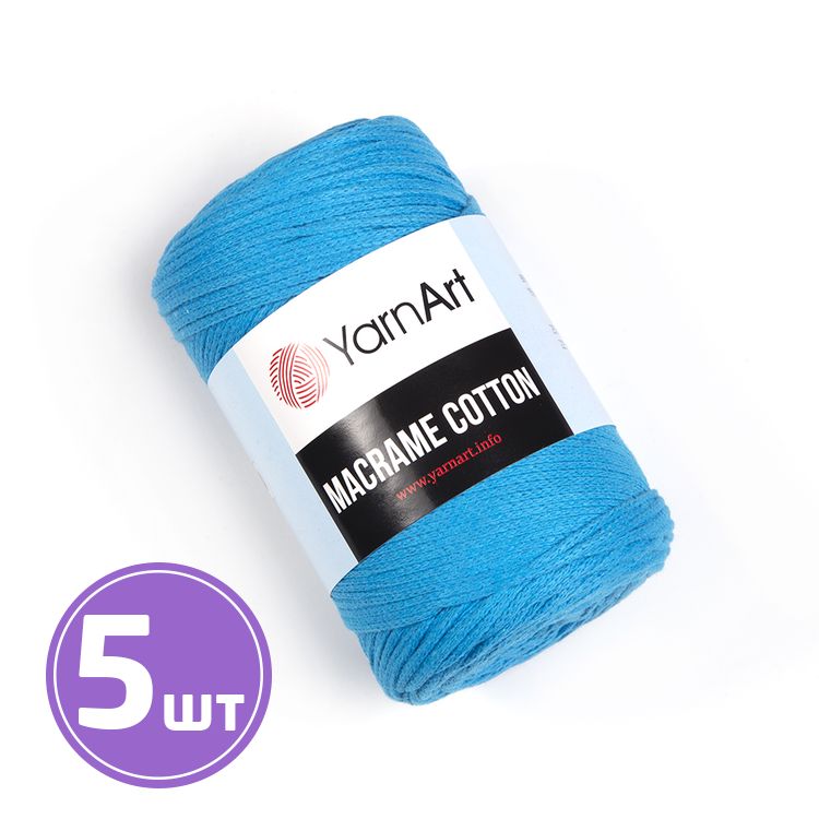 

Пряжа YarnArt Macrame Cotton 780 мадонна 5 шт по 50 г, Синий
