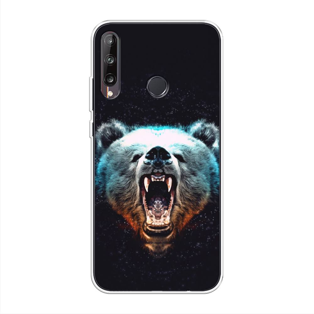 

Чехол Awog на Huawei P40 lite E "Медведь", Коричневый;голубой;черный, 612450-2
