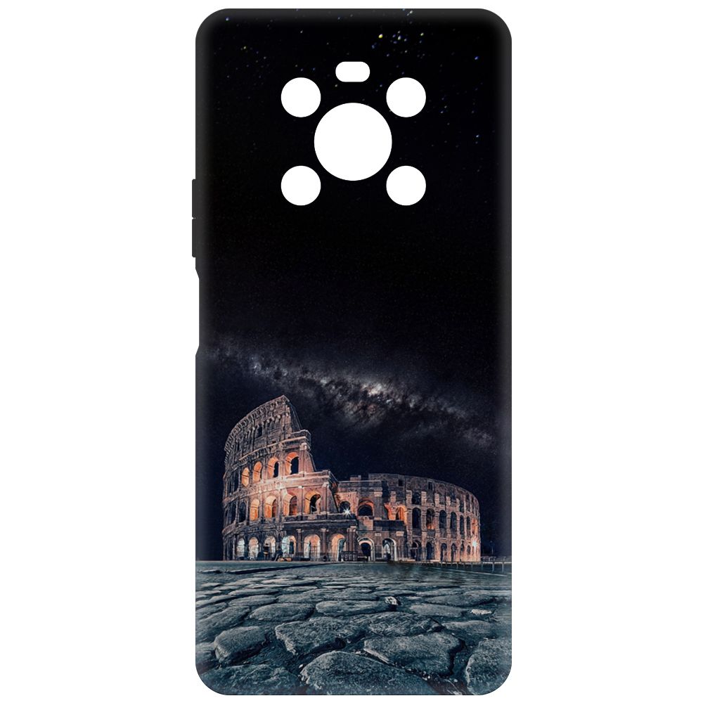 

Чехол-накладка Krutoff Soft Case Италия, Колизей для Honor X9 черный