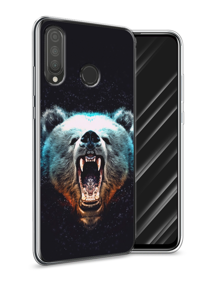 

Чехол Awog на Huawei P30 Lite "Медведь", Коричневый;голубой;черный, 67950-2