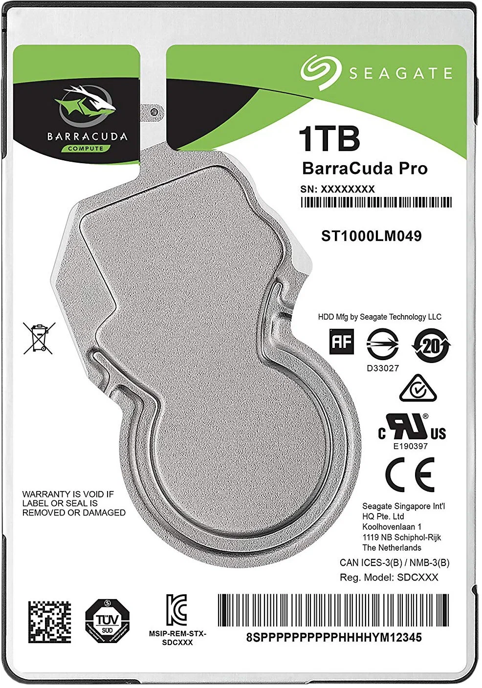 

HDD Seagate ST1000LM049 Barracuda 1TB, 2.5", 7200rpm, SATA3, 128MB, 7mm, ST1000LM049