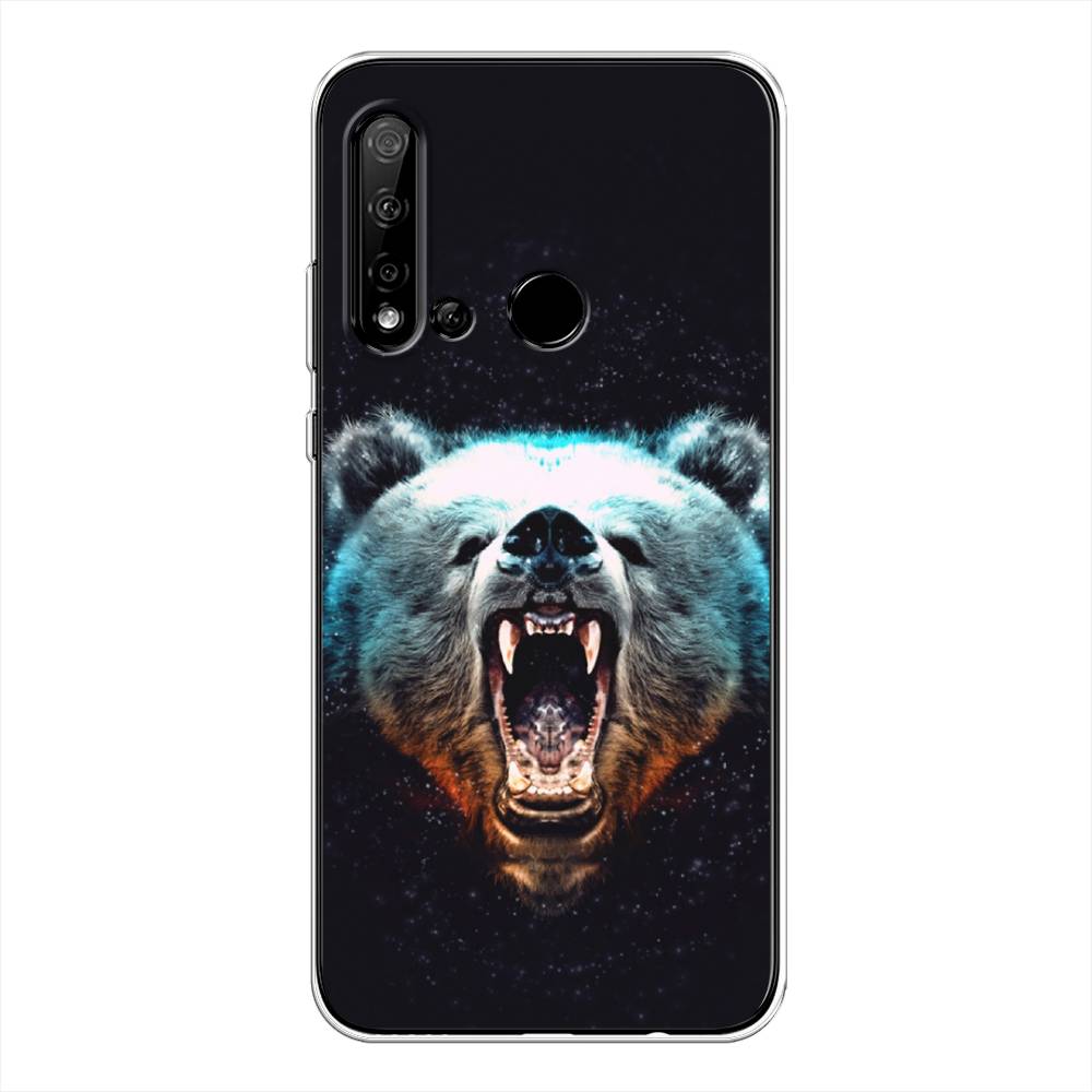 

Чехол Awog на Huawei P20 lite 2019 "Медведь", Коричневый;голубой;черный, 69750-2