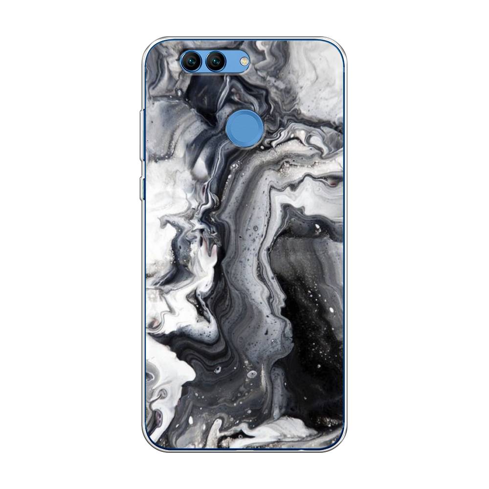 фото Чехол awog "бело-черные сложные полосы" для huawei nova 2