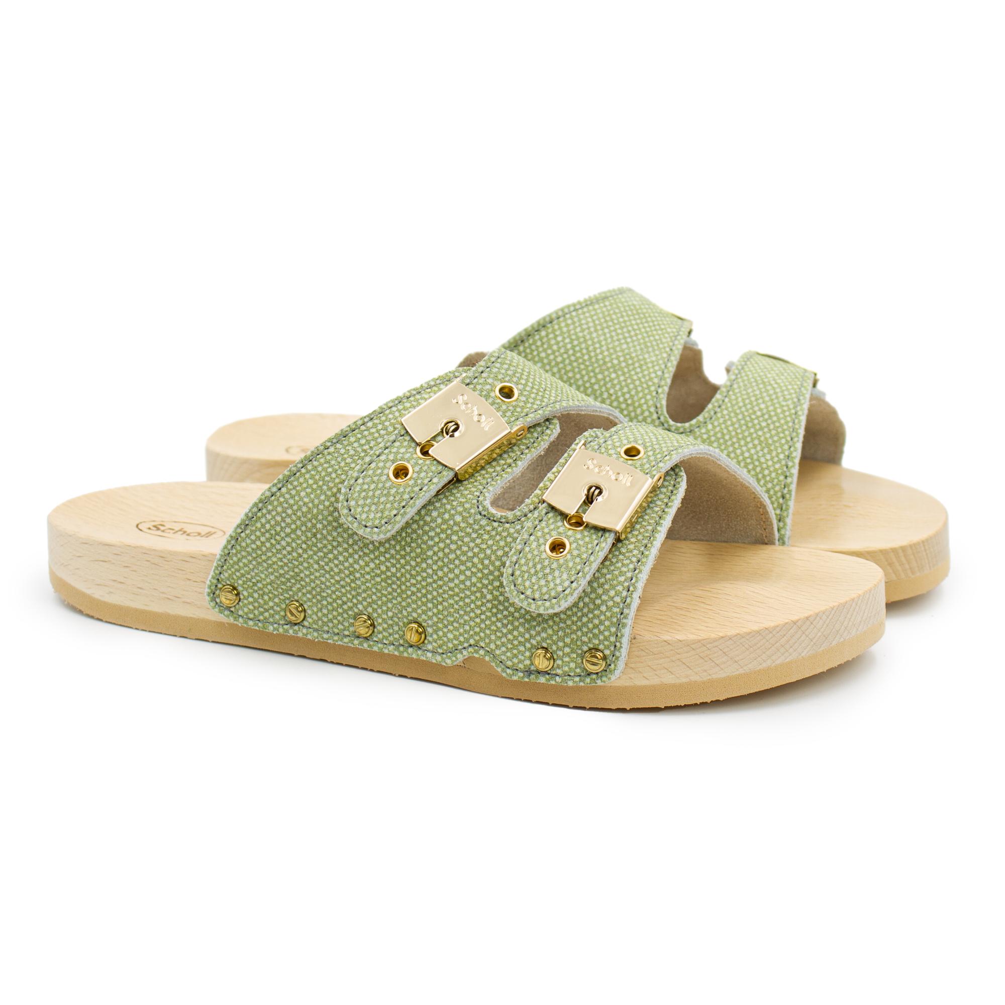 фото Шлепанцы женские scholl pescura 2 straps flex f298552322 зеленые 38 eu