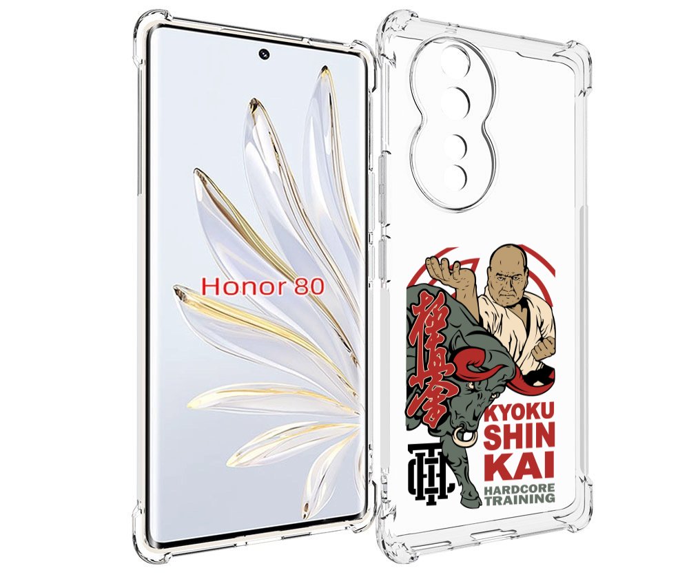 

Чехол MyPads единоборства рисунок для Honor 80, Прозрачный, Tocco