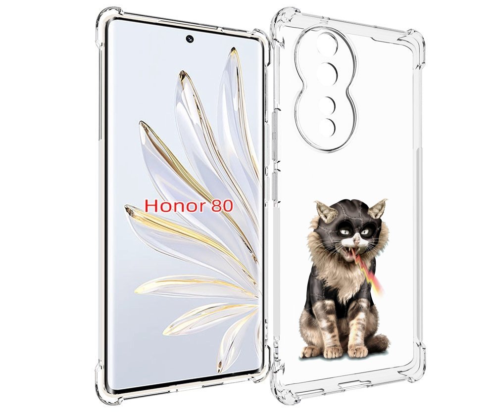 

Чехол MyPads дьяволский кот для Honor 80, Прозрачный, Tocco