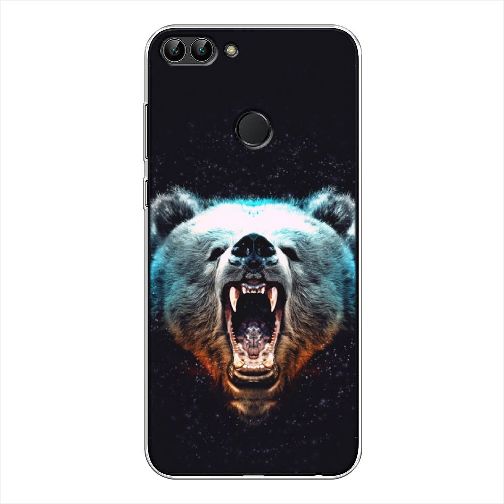 

Чехол Awog на Huawei P Smart "Медведь", Коричневый;голубой;черный, 64050-2