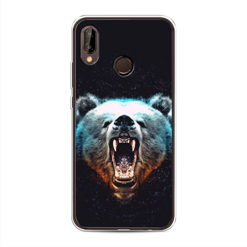 

Чехол Awog на Huawei Nova 3 "Медведь", Коричневый;голубой;черный, 66150-2