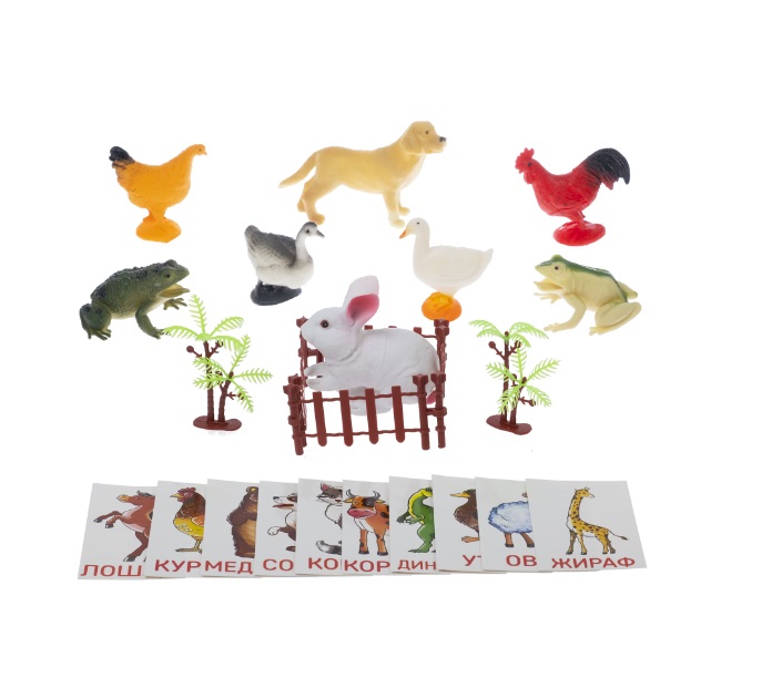 

Развивающий набор Феникс Toys Животные: фигурки, 10 карточек, 1001876