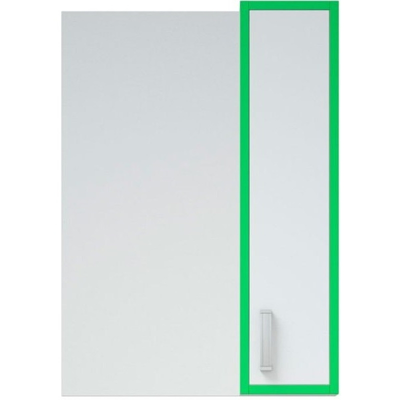 фото Зеркало со шкафом corozo спектр 50 sd-00000685 белое зеленое