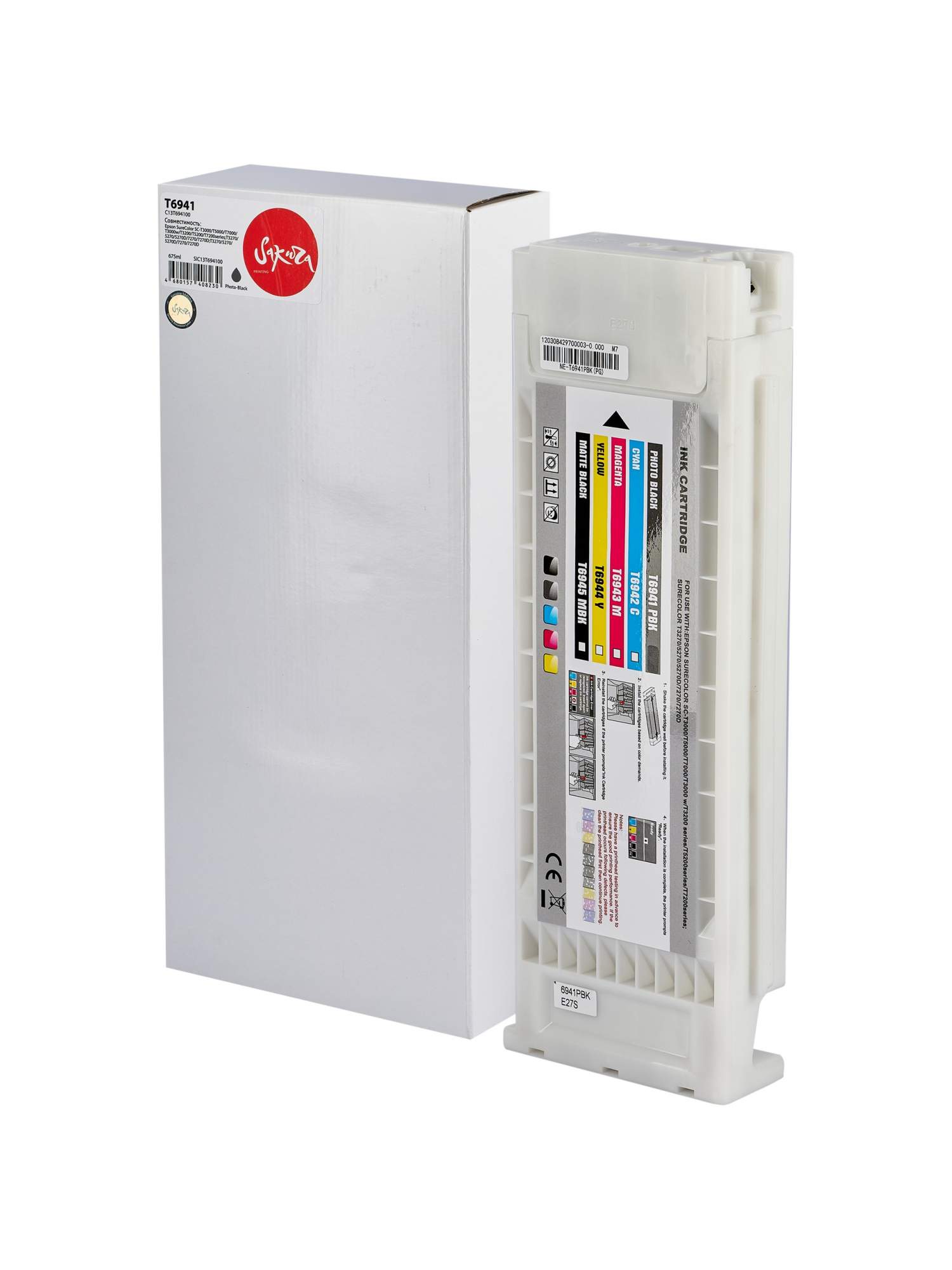 

Картридж для струйного принтера SAKURA C13T694100 SIC13T694100 фото-Black, совместимый, Фото-черный, C13T694100