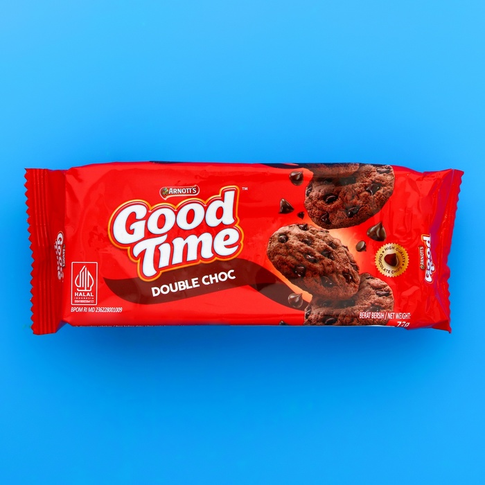 Печенье Good Time со вкусом двойного шоколада, 72 г