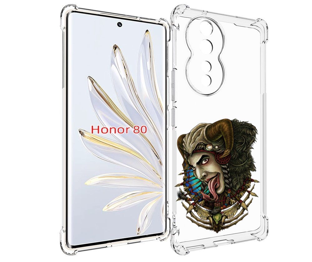 

Чехол MyPads длинный язык для Honor 80, Прозрачный, Tocco