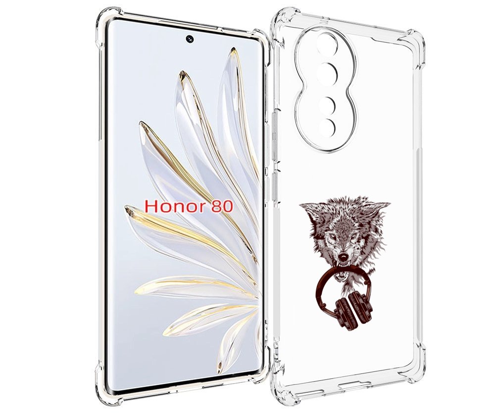 

Чехол MyPads дикий волк для Honor 80, Прозрачный, Tocco