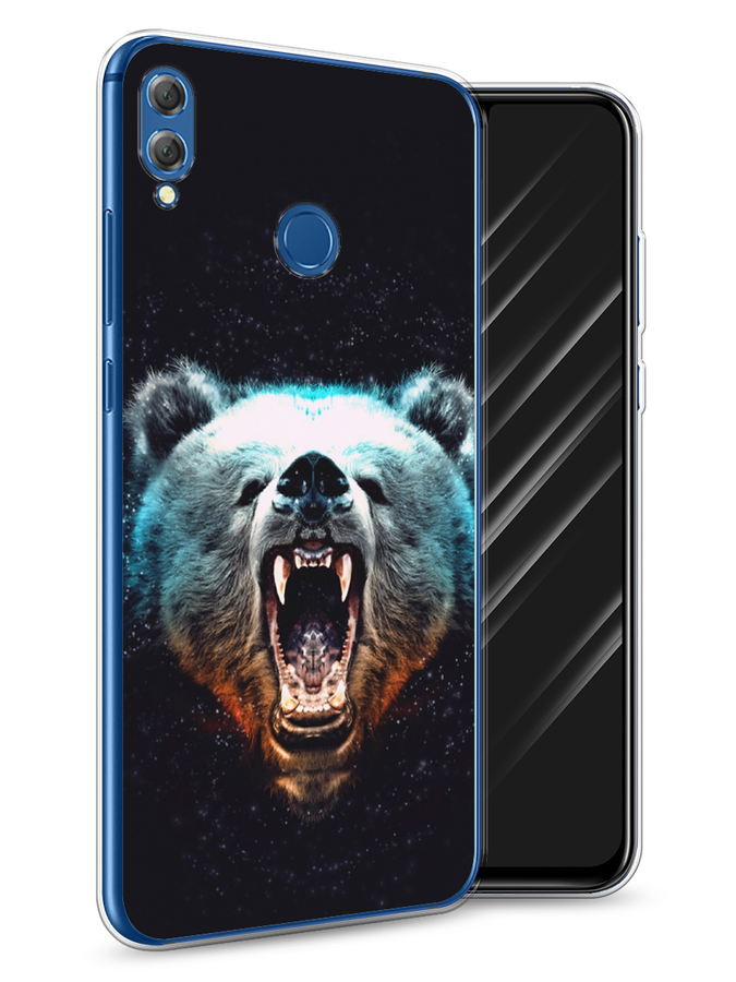 

Чехол Awog на Honor 8X "Медведь", Коричневый;голубой;черный, 66750-2