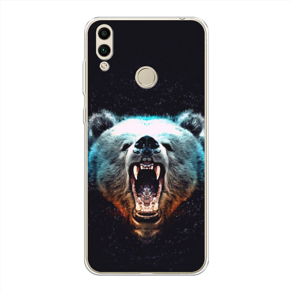 

Чехол Awog на Honor 8C "Медведь", Коричневый;голубой;черный, 67150-2