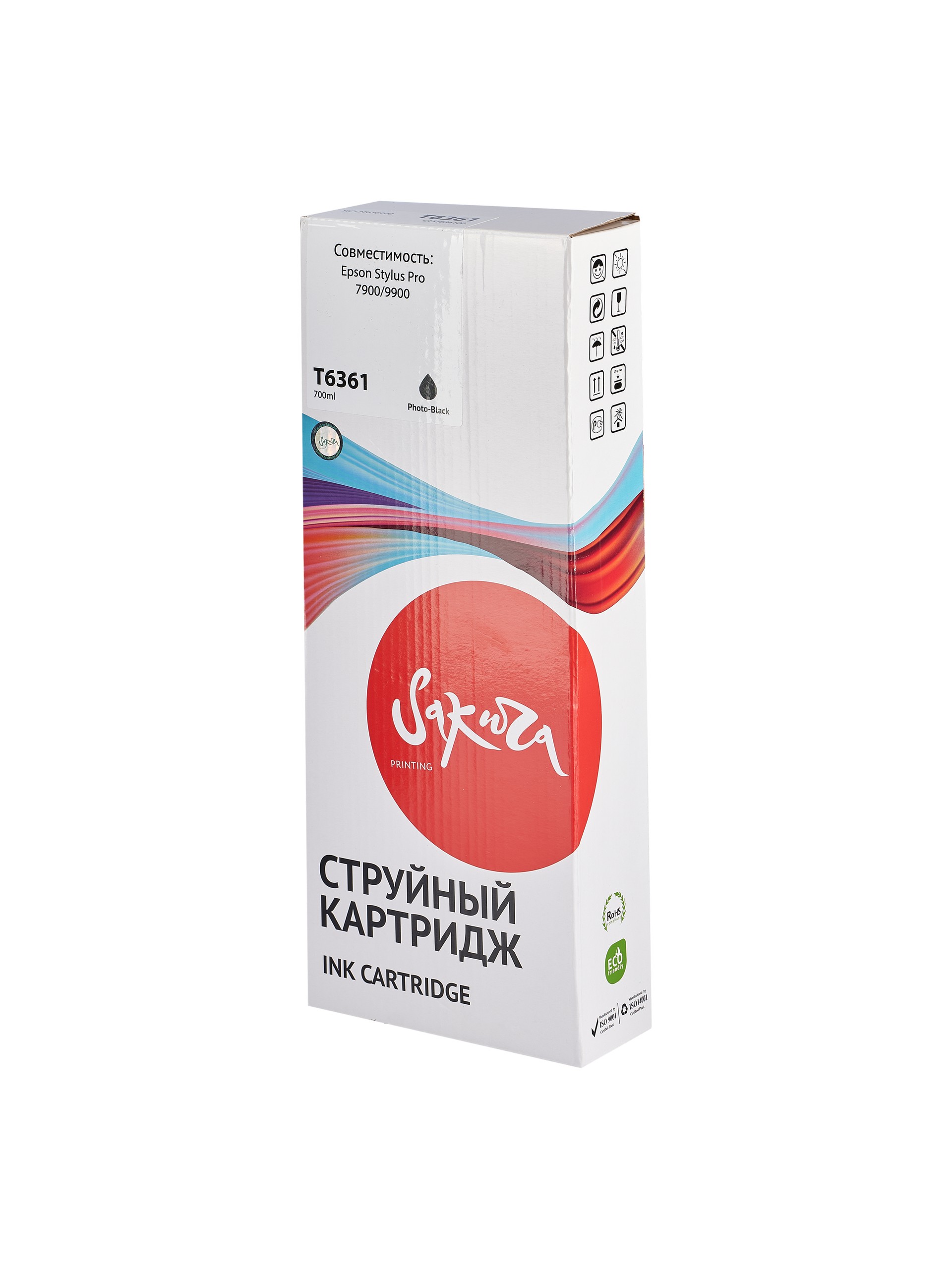 

Картридж для струйного принтера SAKURA C13T636100 SIC13T636100 фото-Black, совместимый, Фото-черный, C13T636100