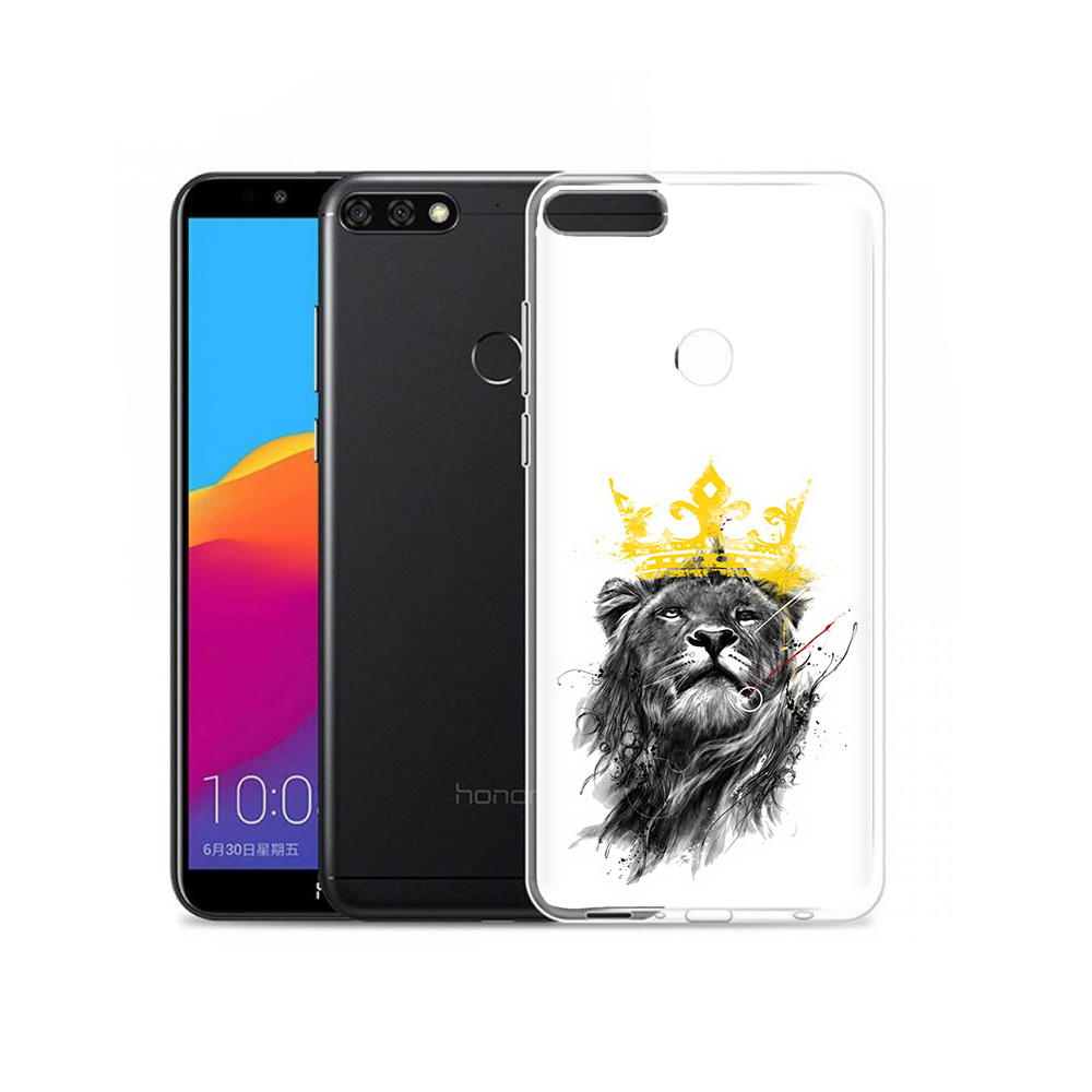 

Чехол MyPads Tocco для Honor 7C Pro король-лев (PT113786.47.391), Прозрачный, Tocco
