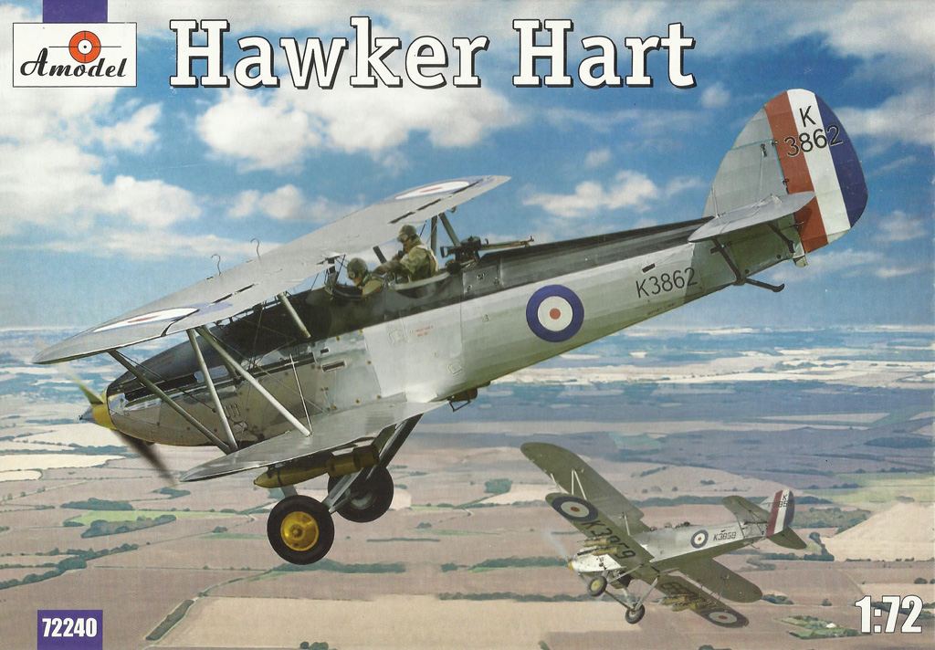 фото Сборная модель amodel 1/72 самолет hawker hart 72240