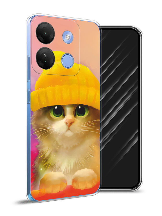 

Чехол Awog на Infinix Smart 7 HD "Котенок в желтой шапке", Желтый, 3103850-2