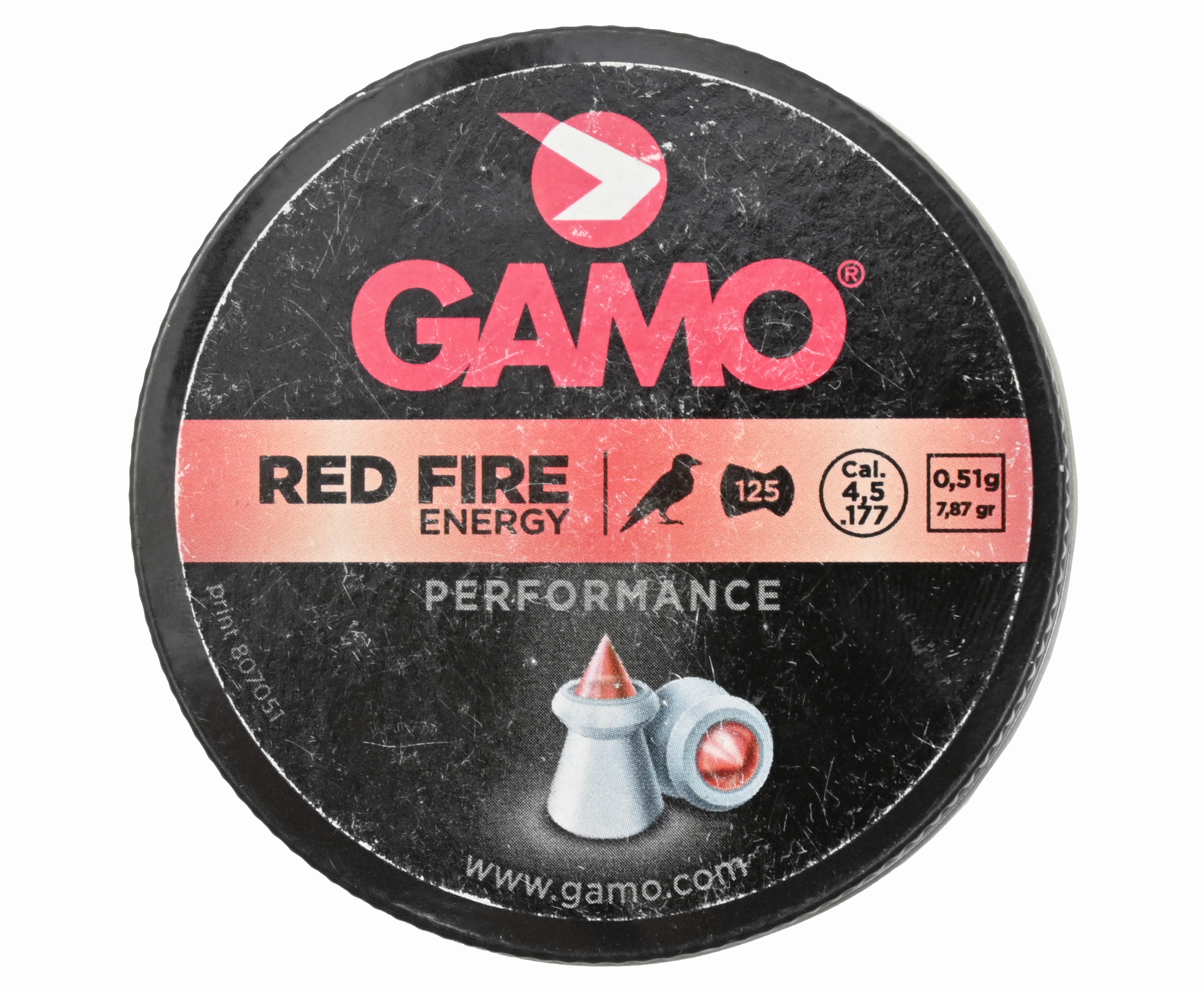 

Пули пневматические Gamo Red Fire 4.5 мм 125 шт 0.51 г, Серебристый, Red Fire
