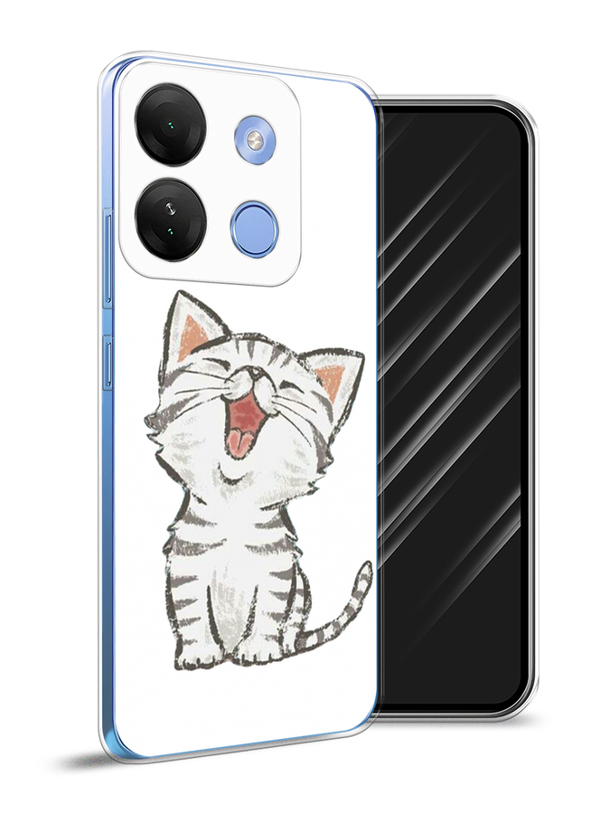 

Чехол Awog на Infinix Smart 7 HD "Котенок рисованный", Серый;белый, 3103850-1