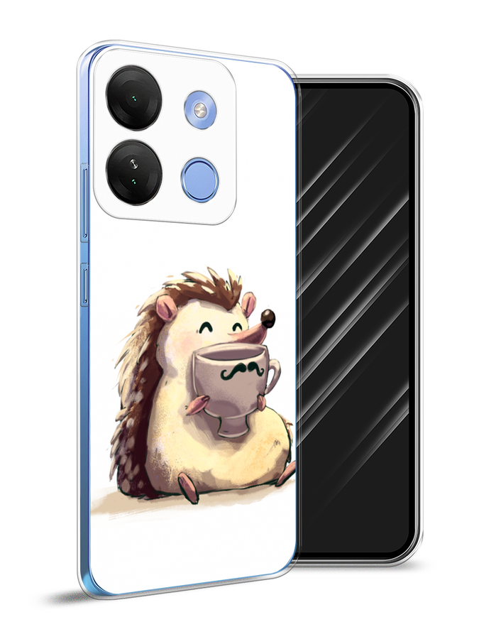 

Чехол Awog на Infinix Smart 7 HD "Еж кофеман", Белый;коричневый;бежевый, 3103850-10