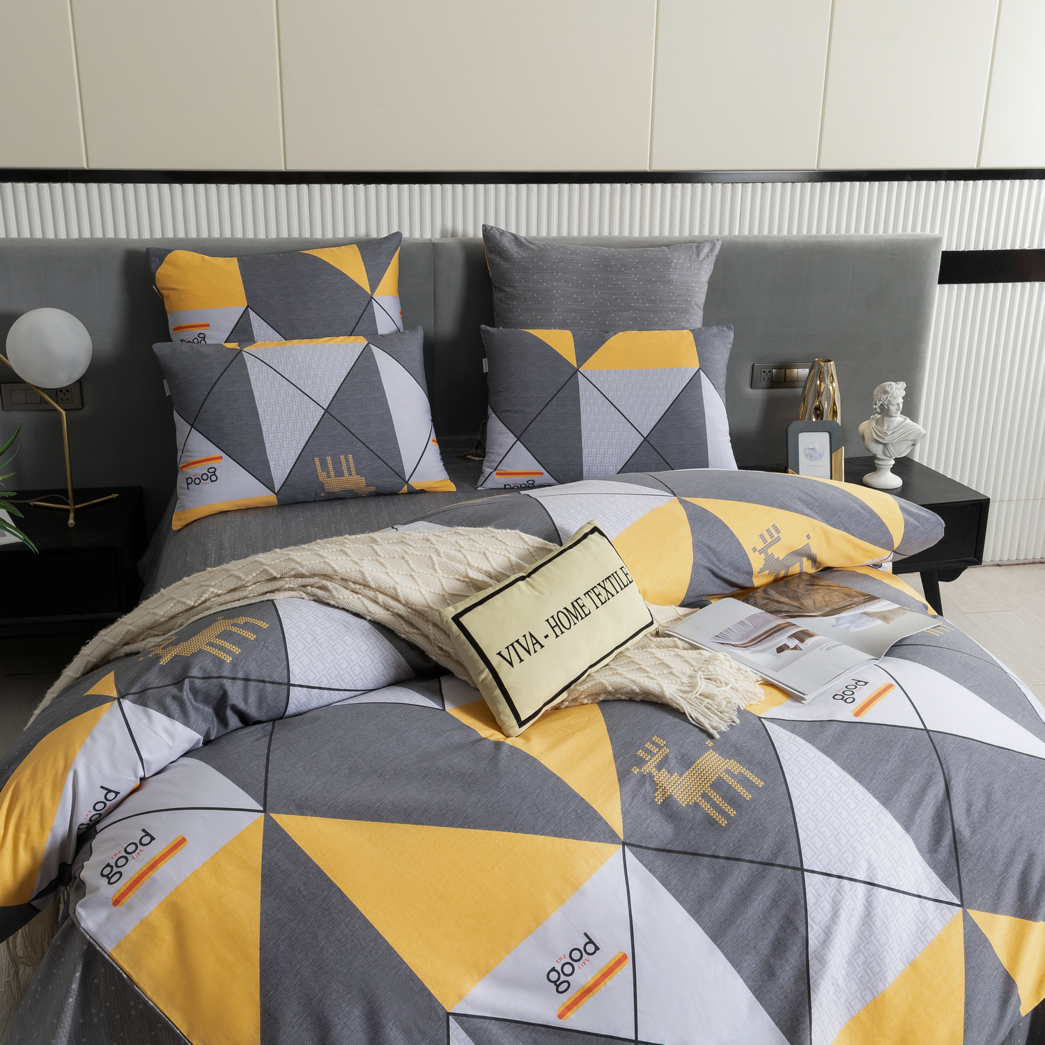 

Комплект постельного белья делюкс сатин L445 (Евро), L445