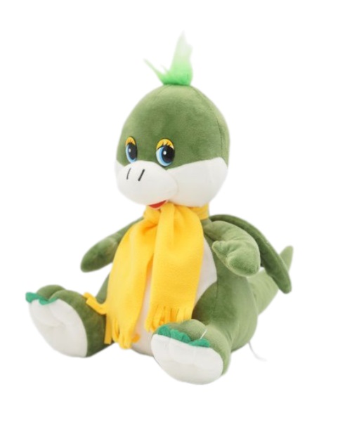 Мягкая игрушка Unaky Soft Toy дракон Айн младший 15-18 см, в желтом шарфе, 042115-81