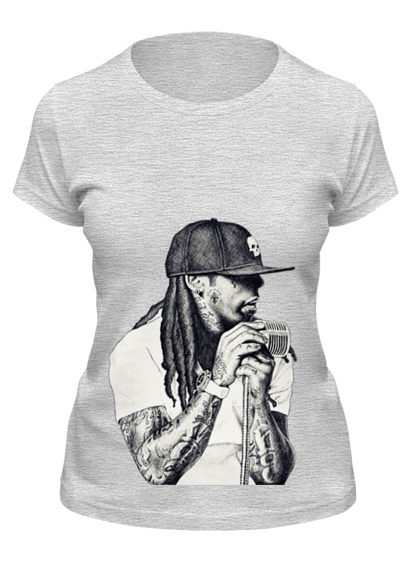 

Футболка женская Printio Lil wayne серая S, Серый, Lil wayne