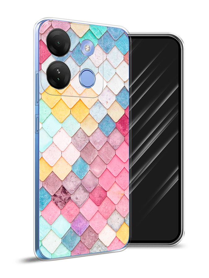 

Чехол Awog на Infinix Smart 7 HD "Нежные ромбики", Красный, 3103850-4