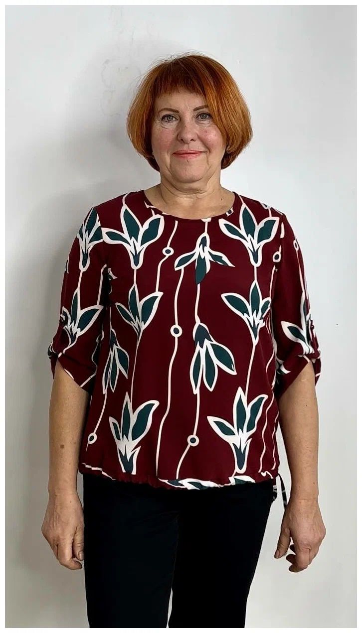 Блуза женская Fil 95200 бордовая 48 RU