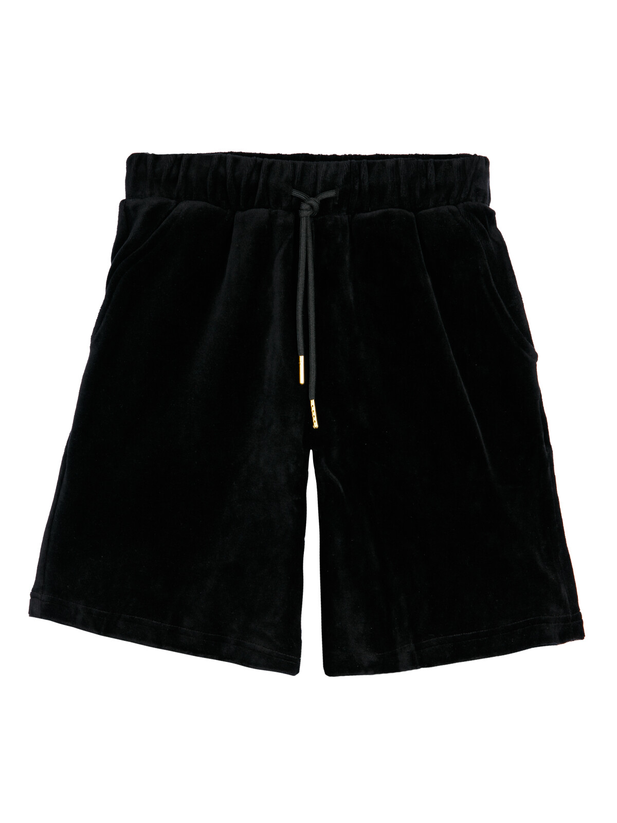 Шорты трикотажные для девочек PlayToday, черный, 164