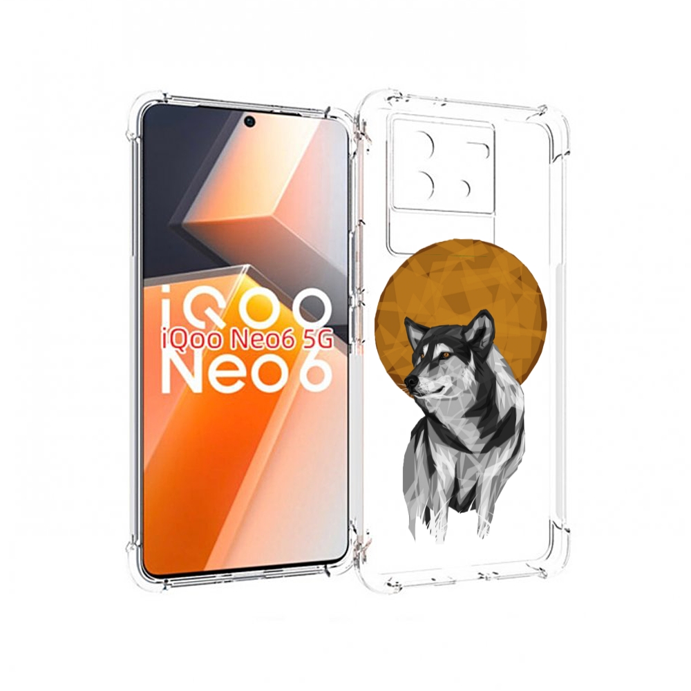 

Чехол MyPads Лунный волк для Vivo iQoo Neo 6 5G, Прозрачный, Tocco