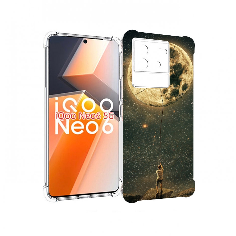 

Чехол MyPads Луна-светит для Vivo iQoo Neo 6 5G, Прозрачный, Tocco